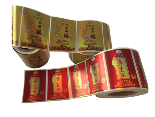 白酒卷筒不干膠印刷